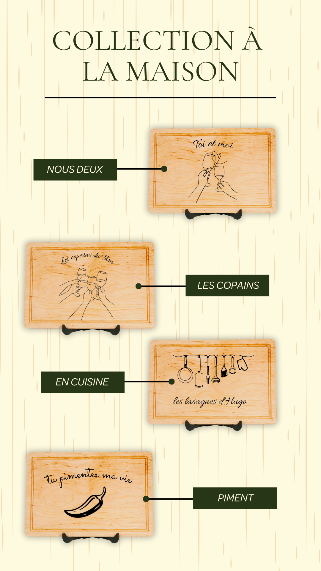 Planche à découper personnalisable - Medium