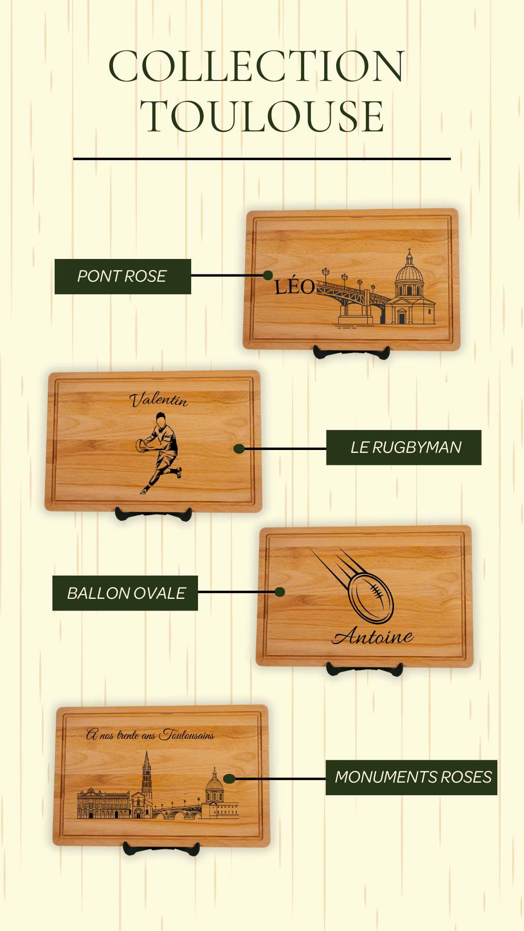 Planche à découper personnalisable - Large