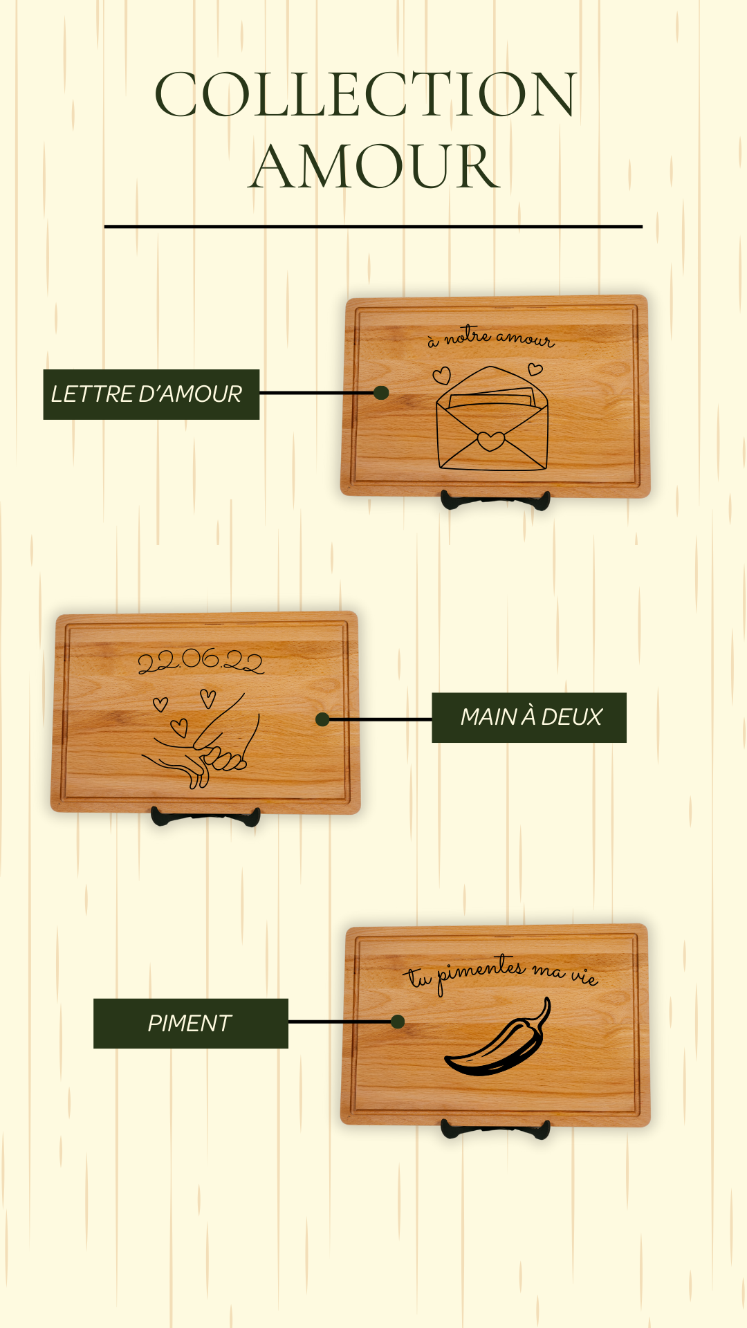 Planche à découper personnalisable - Large