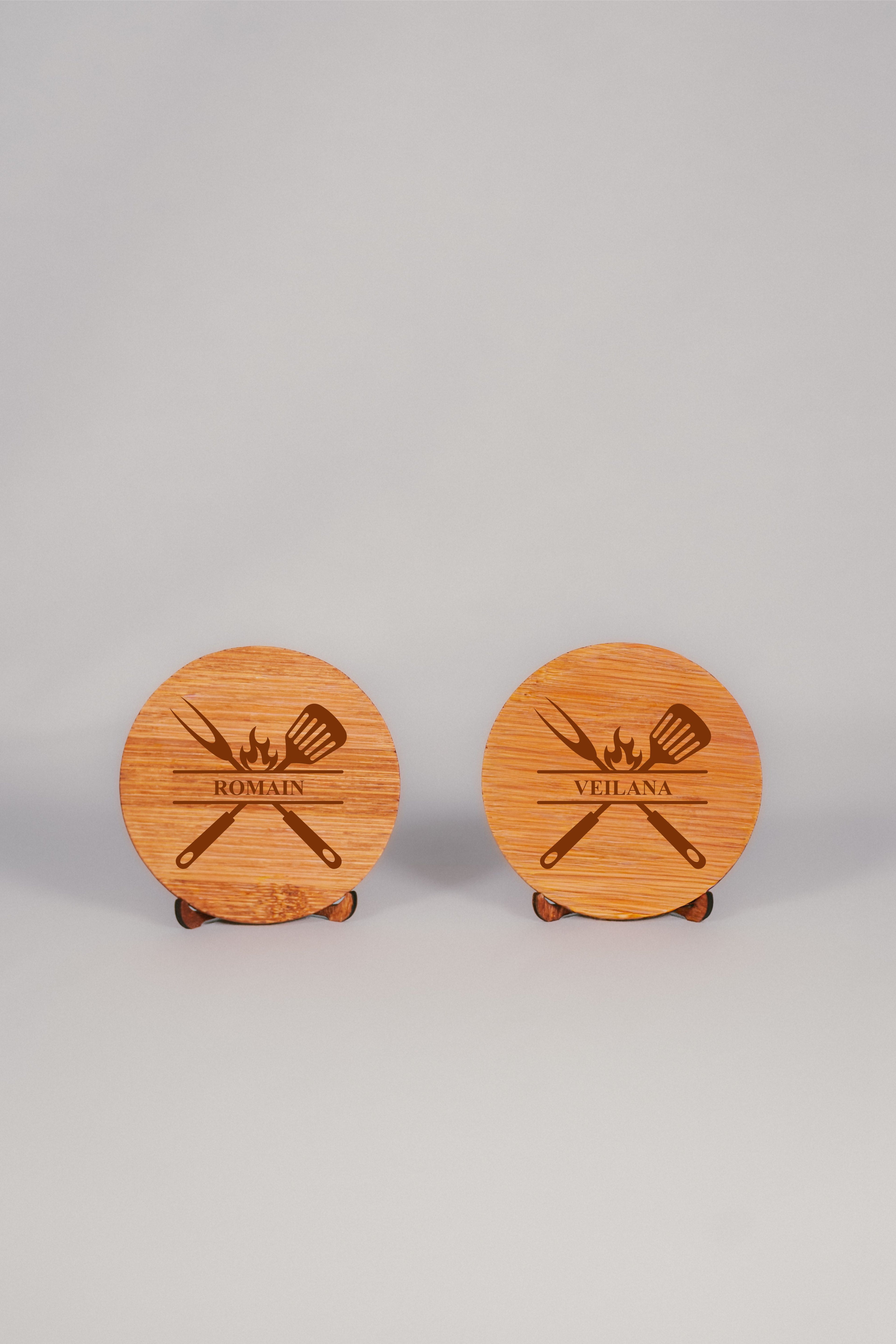 Dessous de verre personnalisable I Set de 6