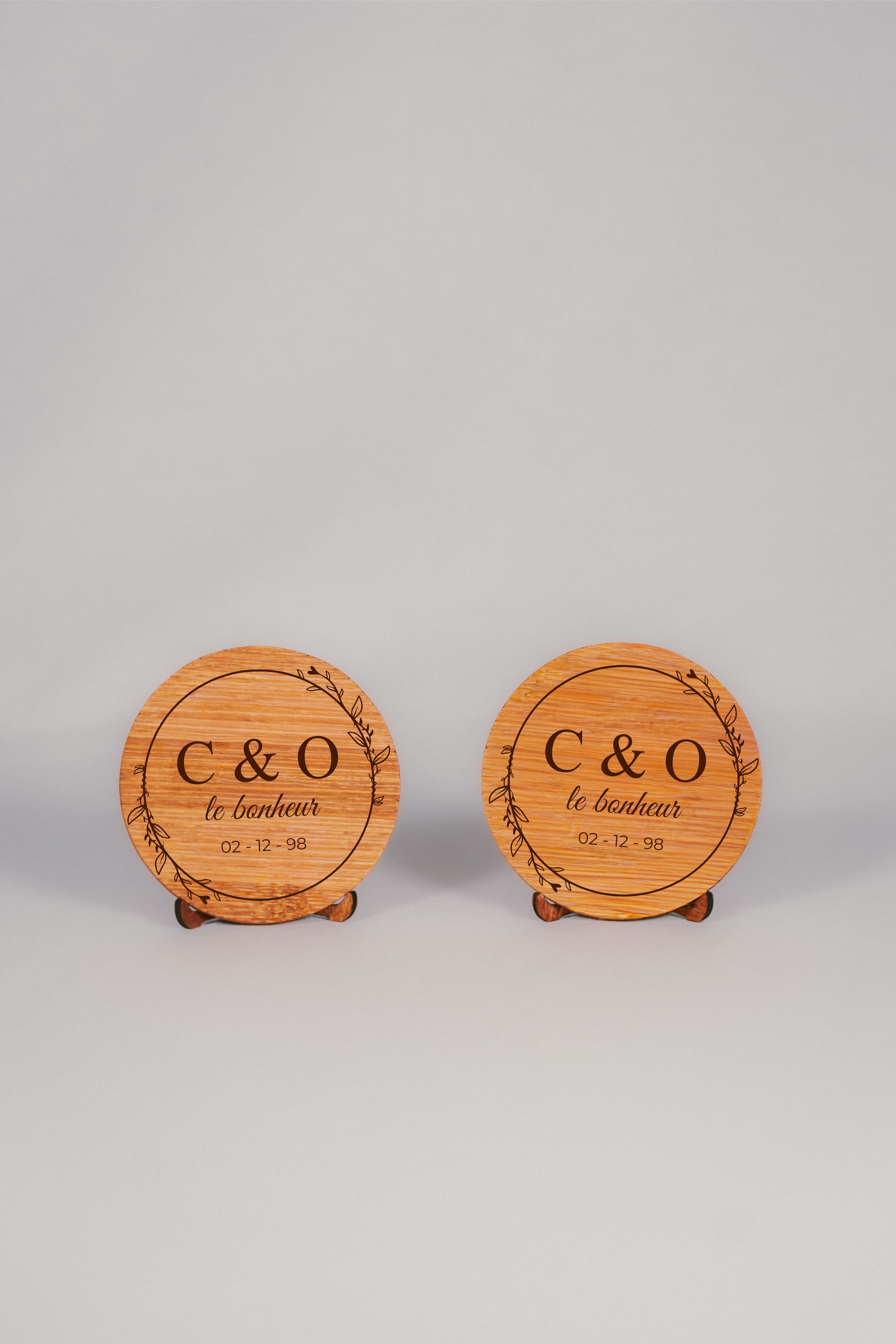 Dessous de verre personnalisable I Set de 4