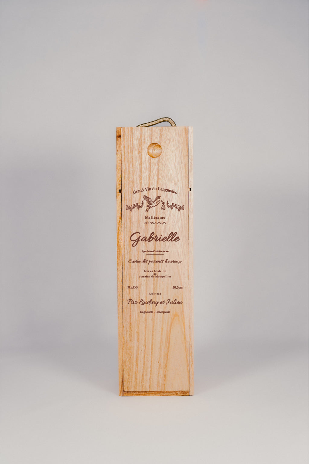 Coffret vin personnalisable