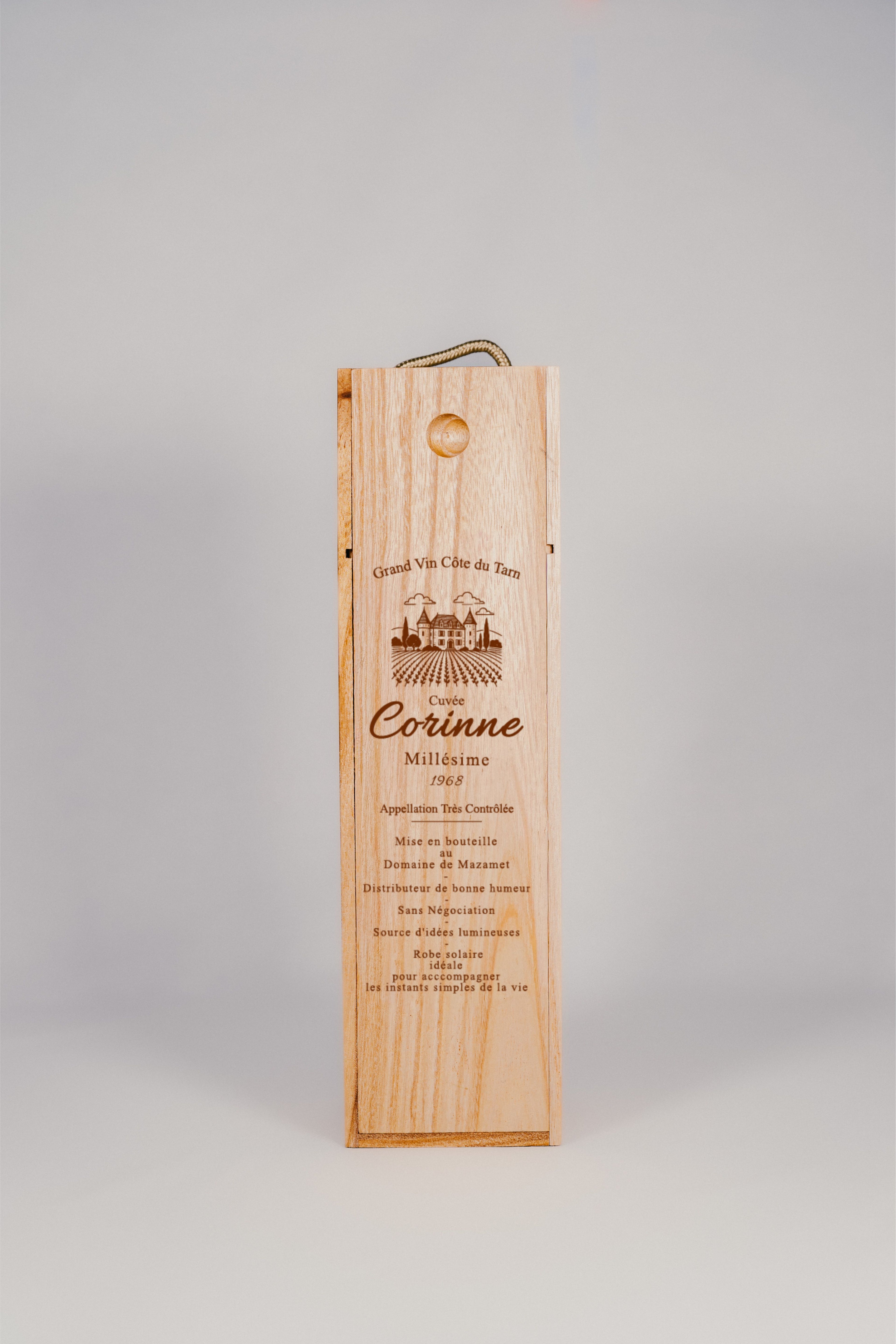 Coffret vin personnalisable