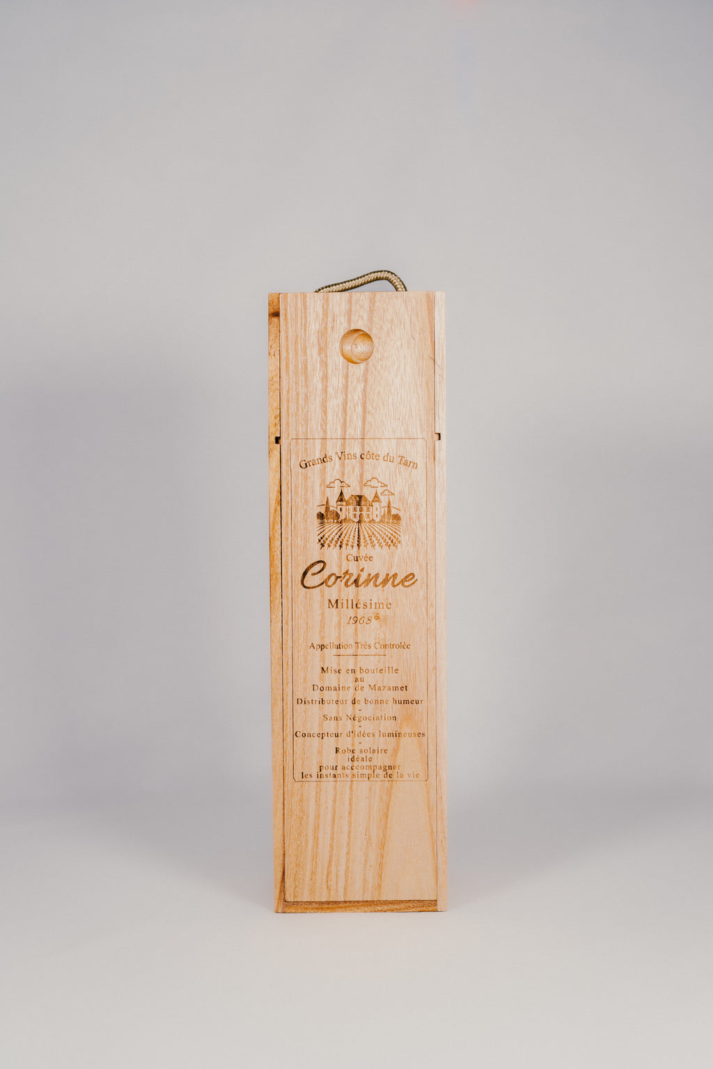 Coffret vin personnalisable