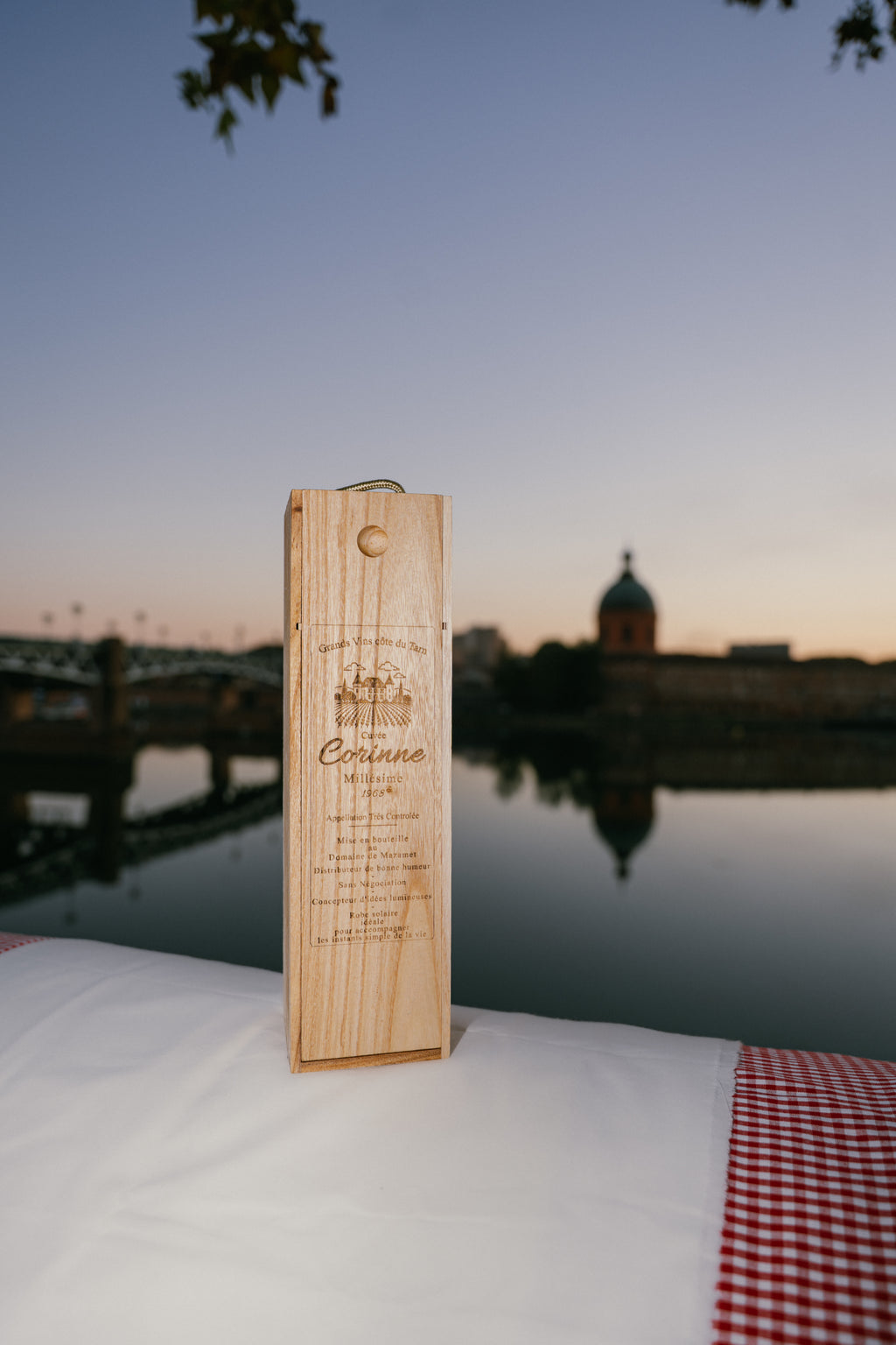 Coffret vin personnalisable