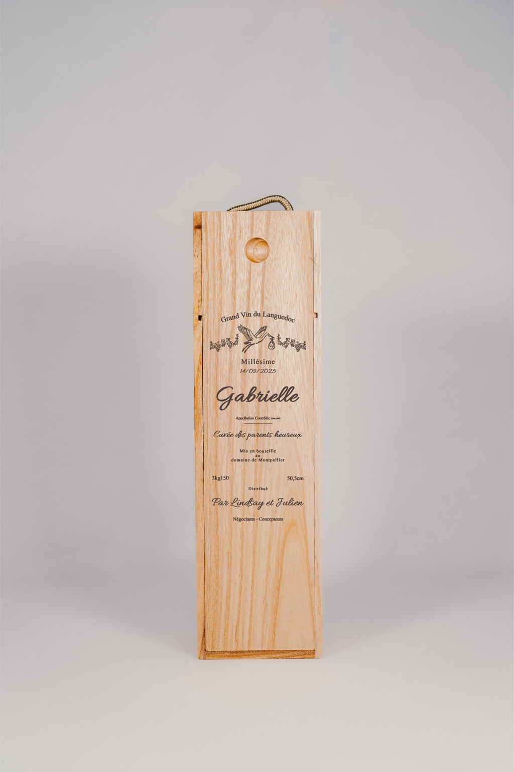 Coffret vin personnalisable