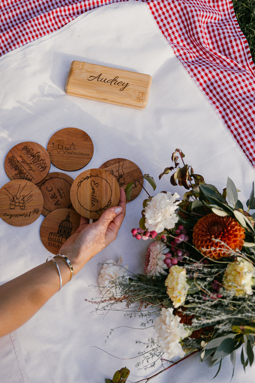 Dessous de verre personnalisable I Set de 6